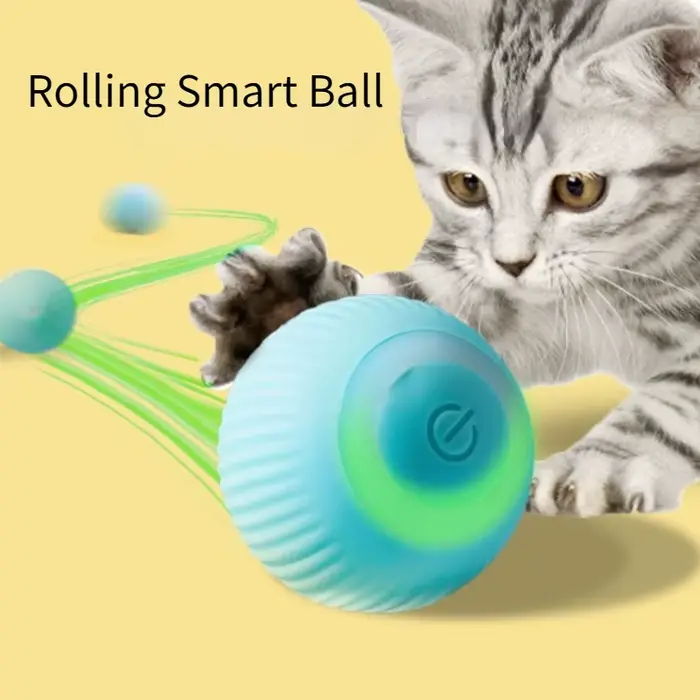 Jouets intelligents pour chats, boule roulante automatique, jouets électriques interactifs pour l'en