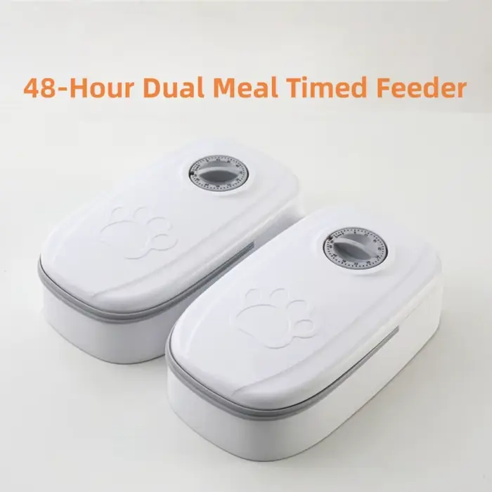 Mangeoire automatique pour animaux de compagnie, bols dansde quantification chronométrée, support se