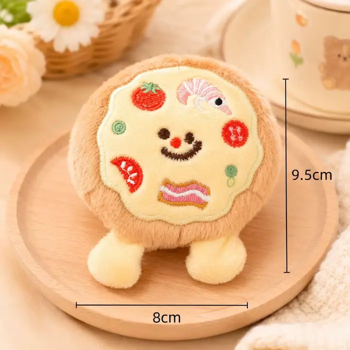 Jouet pour chien en peluche en forme de pizza, jouet interactif à mâcher pour chiots et petits chien