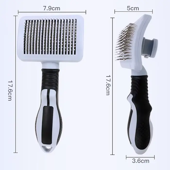 Brosse de Massage pour chiens, peigne automatique, épilateur de poils d'animaux, autonettoyant, pour