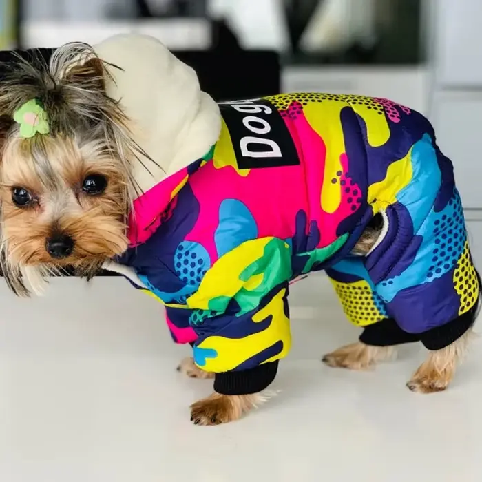 Combinaison épaisse et chaude pour chiens, vêtements d'hiver pour animaux de compagnie, manteau Chih