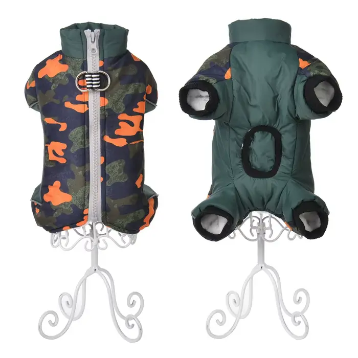 Épais Chien Manteau Pour Les Petits Moyens Chiens Veste D'hiver Chaud Vêtements Pour Animaux De Compagnie Mode Réfléchissant Bouledogue Français Salopette Chihuahua Tenues