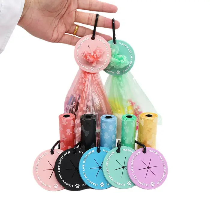 Distributeur de Sacs à Crottes pour Chien, Produits à réinitialisation Mains Libres, Support de Sac 
