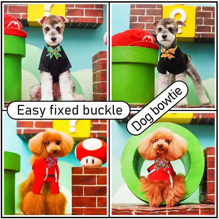 50/100 pièces petits chiens accessoires chien noeud papillon chien arcs petit chien cheveux accessoi
