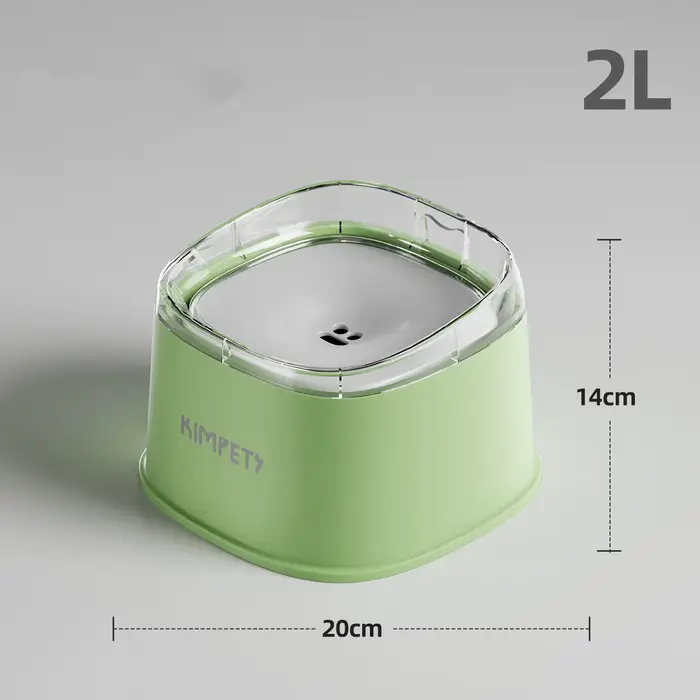 Bol à eau pour chien anti-déversement à débit lent, grande capacité 2000 ml, distributeur d'eau anti