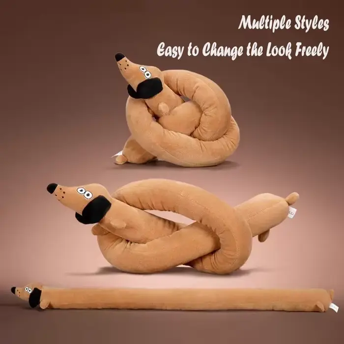 Jouet en peluche teckel Long grinçant