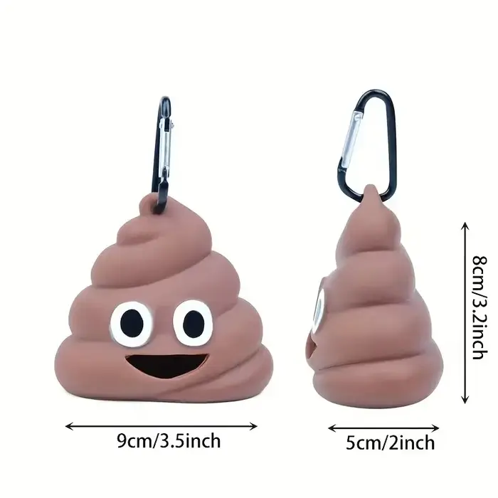 Distributeur de sacs de déchets de cocô pour animaux de compagnie en forme de cocô créatif, support 
