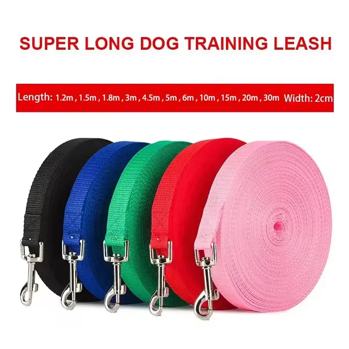 Laisse pour animaux de compagnie Extra longue en Nylon