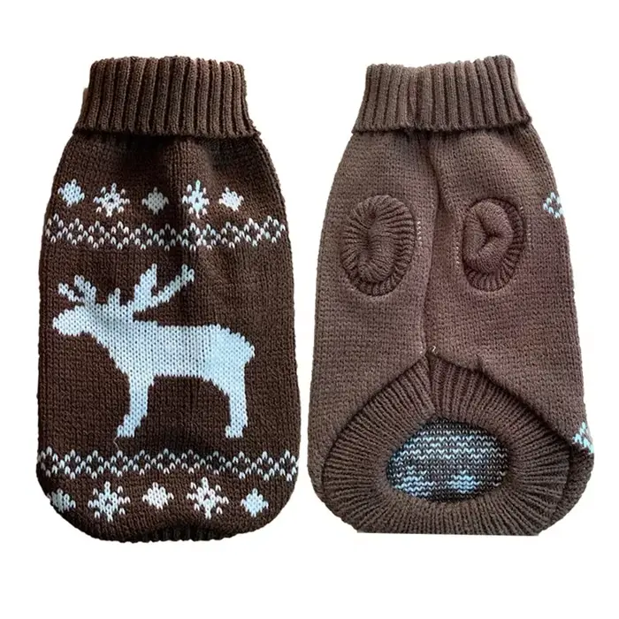Pull chaud pour chien, vêtements d'hiver pour petits et moyens chiens, manteau tricoté pour chiot et