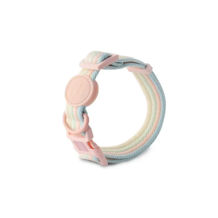 Collier pour chien à blocs de couleurs irisées et harnais confortable pour chien, laisse pour animau
