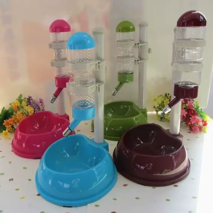 Distributeur d'eau pour animaux de compagnie, chat, chien, support de nourriture, mangeoire pour Ham