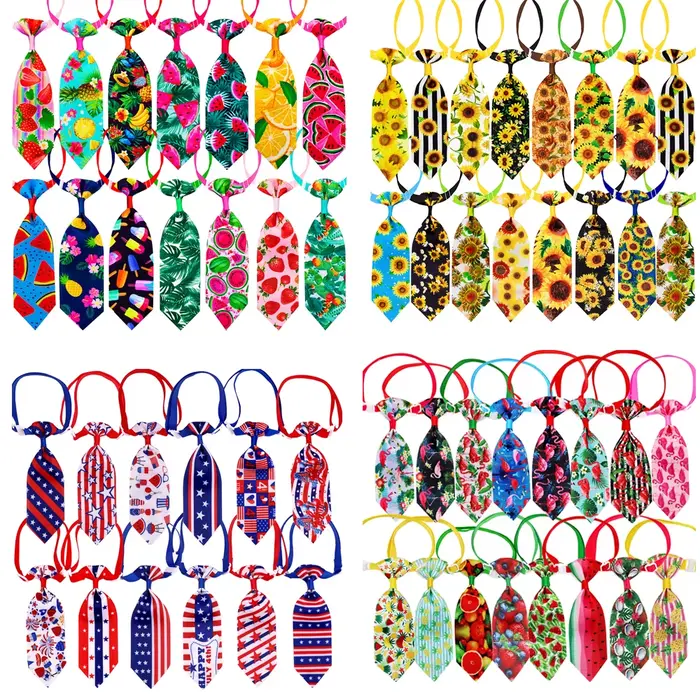 10 pièces cravate pour chien petit chien Gromoong accessoires chien de compagnie chat nœuds papillon