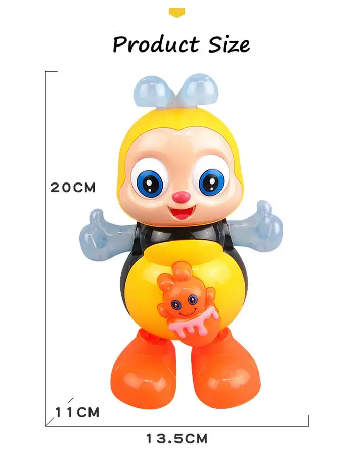 Jouets pour chiens danse abeille jouet jouets électriques Musical électronique dessin animé abeille jouets éducatifs interactif chant jouets pour animaux de compagnie fournitures