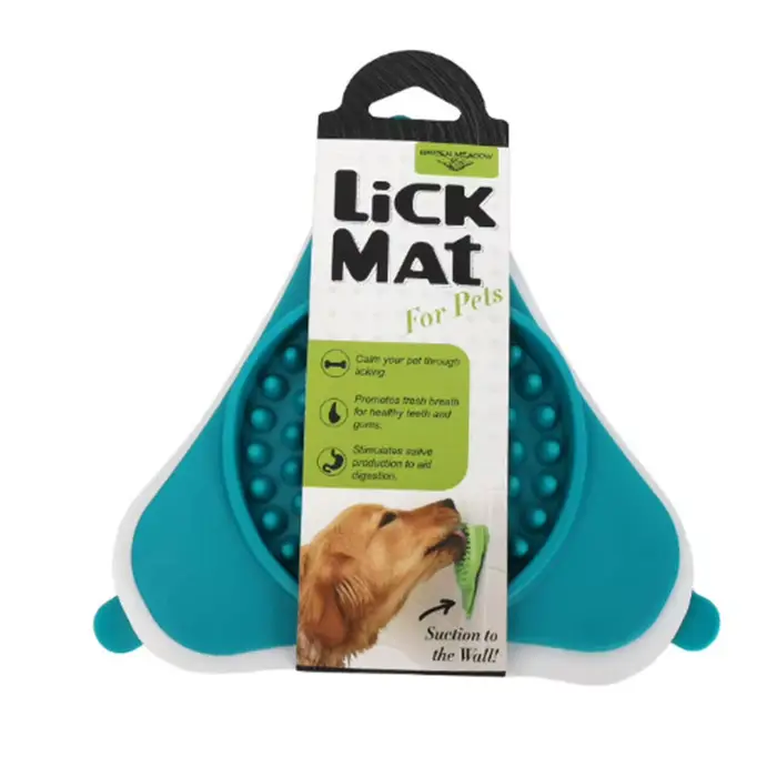 Tapis de léchage pour animaux de compagnie, mangeoire lente avec ventouse pour chiens et chats, anti