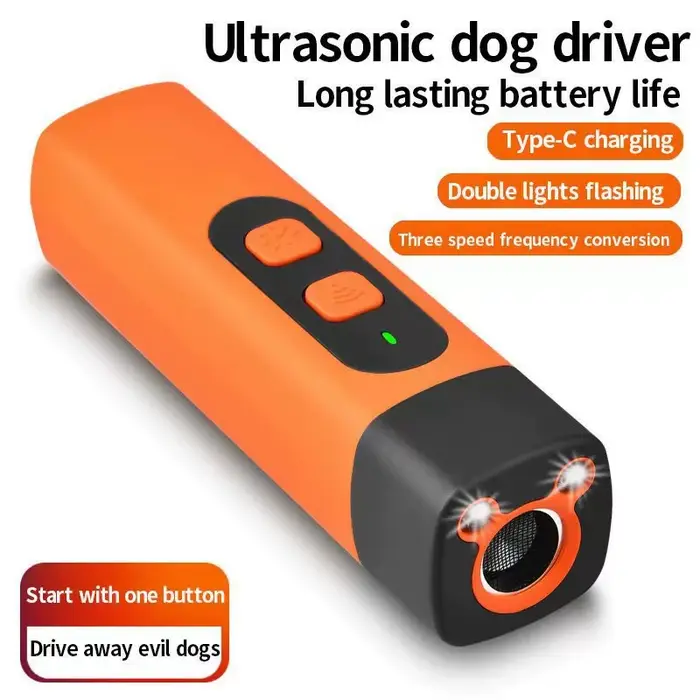 Dispositif de dressage ultrasonique rechargeable pour animaux de compagnie, anti-aboiement pour chie