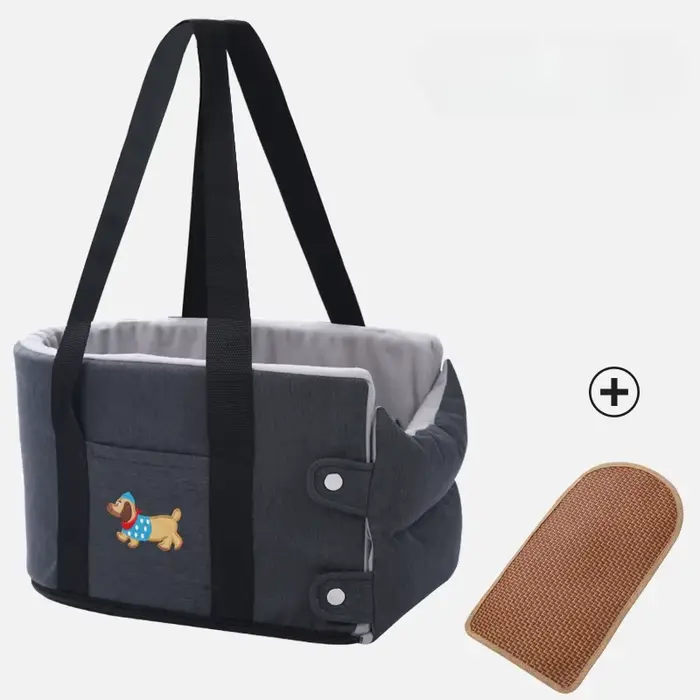 Accessoires pour animaux de compagnie : Niche de transport pour voiture pour petits chiens et chats,