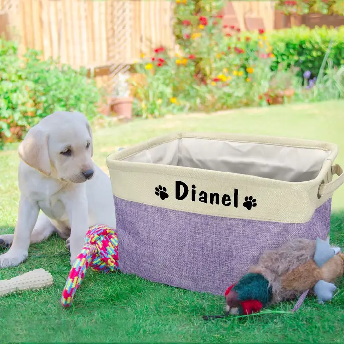 Panier à jouets personnalisé pour chien