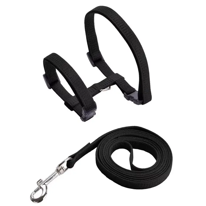 Collier réglable pour animaux de compagnie, en Nylon, confortable, lapin, chaton, harnais Kedi, ense