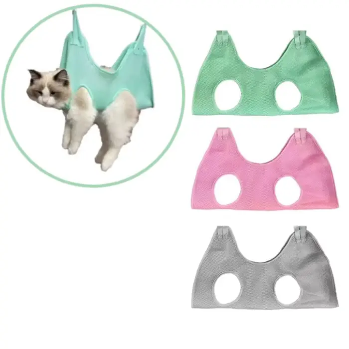 Sac fixe anti-rayures pour toilettage des ongles, sac fixe pour bain, sac de retenue, hamac de beaut