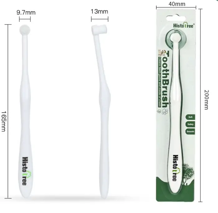 Brosse à dents à poils ultra doux pour animaux de compagnie, nettoyage buccal pour chiens et chats, 