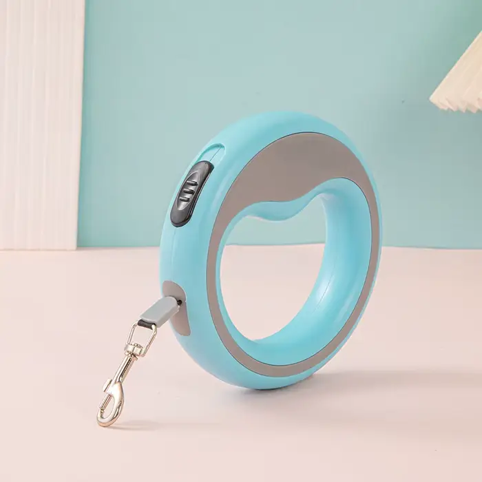 Laisse rétractable pour chien avec poignée en boucle : laisse automatique extensible pour les promen