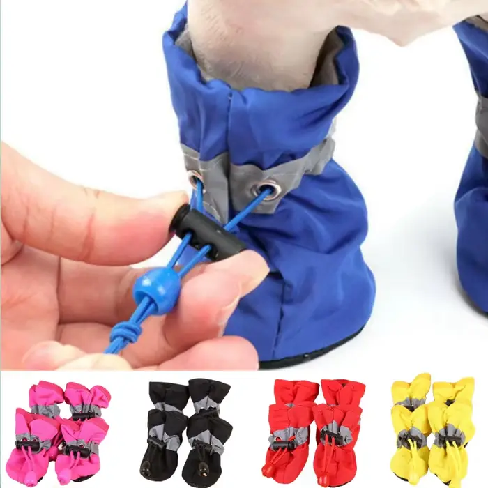Chaussures imperméables pour animaux de compagnie, bottes de pluie antidérapantes, pour petits chats