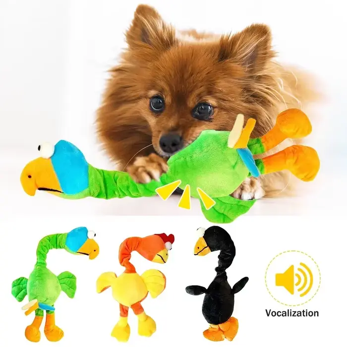 Jouet pour chien poulet criard résistant aux morsures