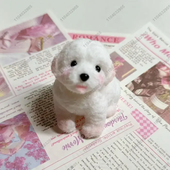Chiot Taba Squishy chien blanc Fidget jouet mignon Animal drôle jouet à presser soulagement du Stres