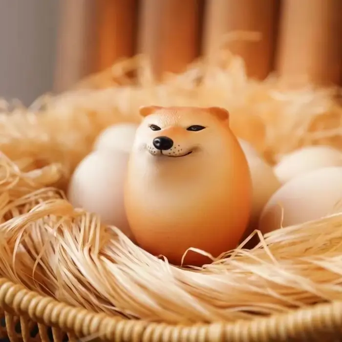 Jouet anti-stress Shibako en forme d'œuf de chien réaliste, en PU à récupération lente, décoration d