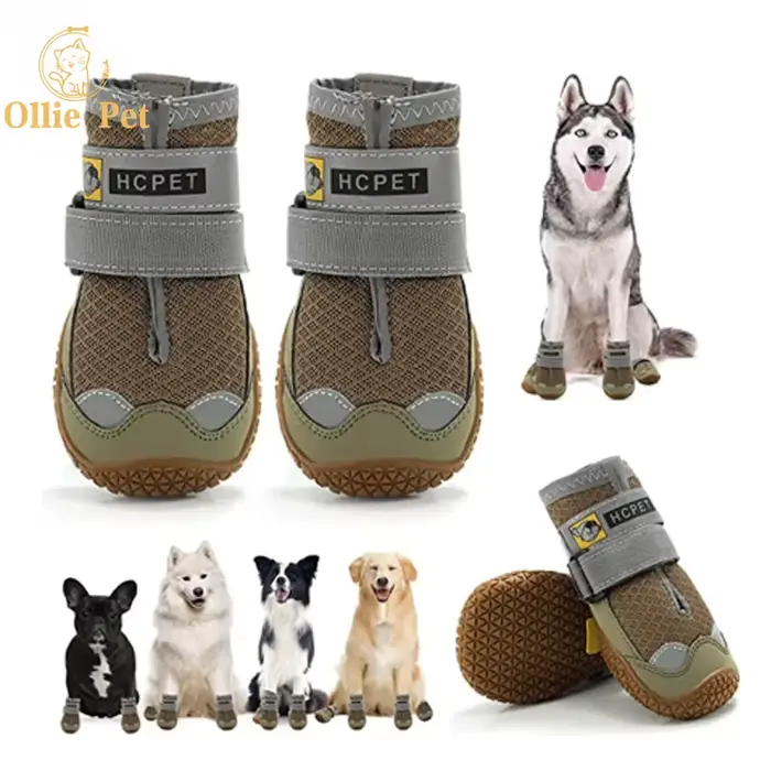 Chaussures en Silicone pour chiens, imperméables, bottes d'extérieur pour chiens, chaussons de neige