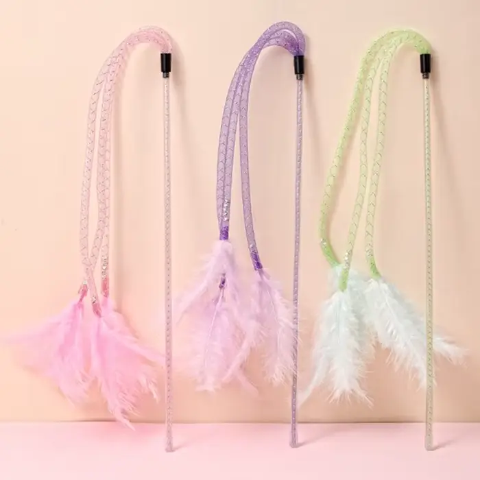 Self Hi Feather Jouets pour chats, anciers de jeu, degré de morsure, jouets interactifs amusants pou