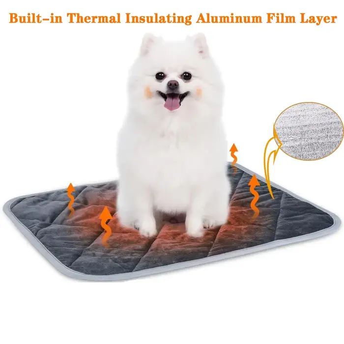 Coussin auto-chauffant pour animaux de compagnie, coussin de thermique extra chaud pour chien, tapis