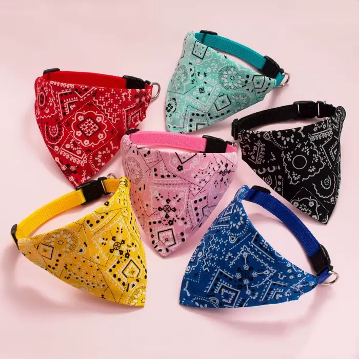 Écharpe réglable pour chiot et chat, Bandana, écharpe de cou pour petits chiens, chaton, serviette d