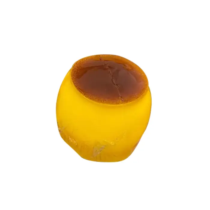 Jouet à presser anti-stress en forme de pudding au caramel, sonore et croustillant, fait main, non-r