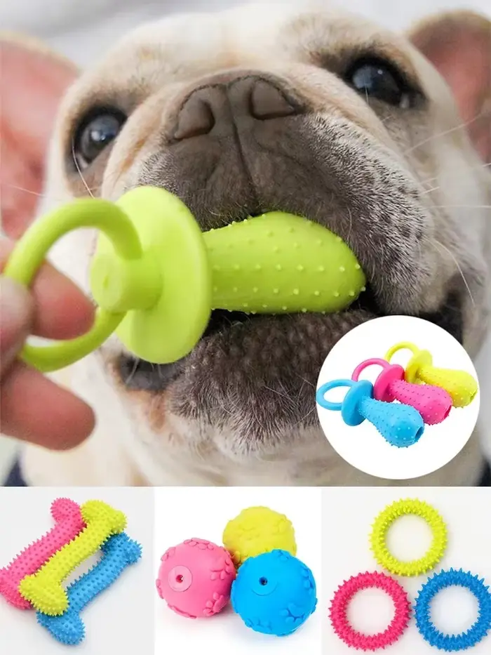 Jouets pour chiens pour petits chiens, jouet indestructible, nettoyage des dents, jouets d'entraînem