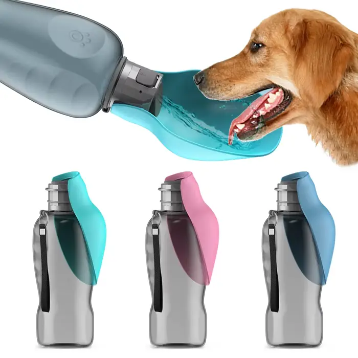 Bouteille d'eau Portable pour chiens de 800ml, pour grands chiens, animaux de compagnie, voyage en p