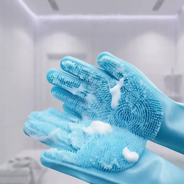 Gants de nettoyage de toilettage pour animaux de compagnie, pour chien et chat, shampoing de bain, é