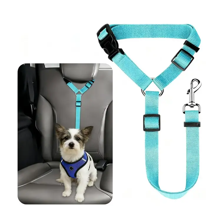 Ceinture de sécurité réglable pour chien avec boucle