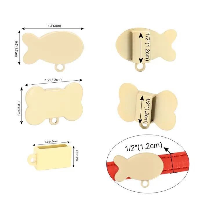 Étiquette d'identification Anti-perte pour chien et chat, pour collier gravé, étiquettes d'identific