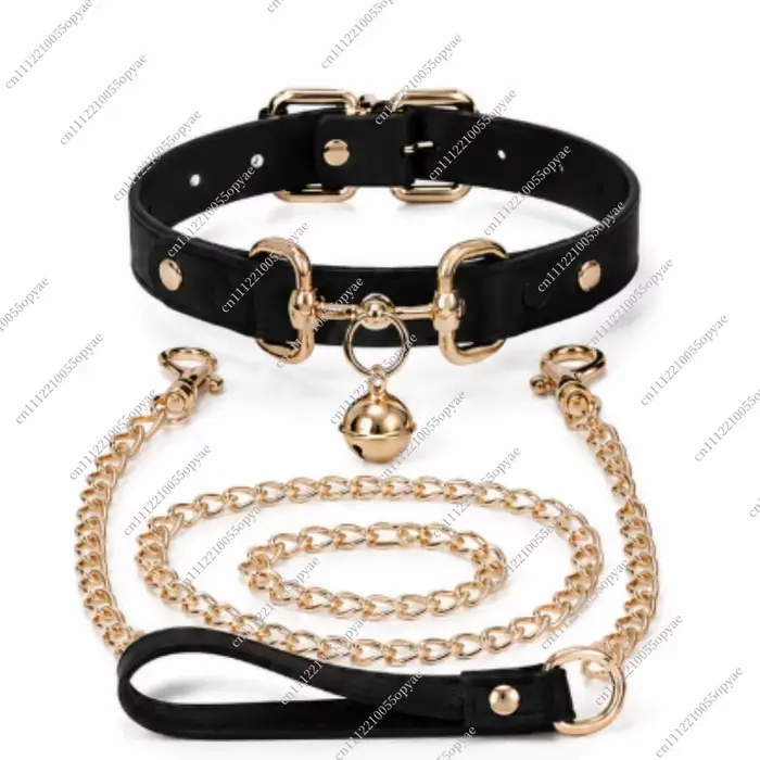 Collier pour chien avec clochette, collier à chaîne réglable pour chiot, chiens de petite, moyenne e