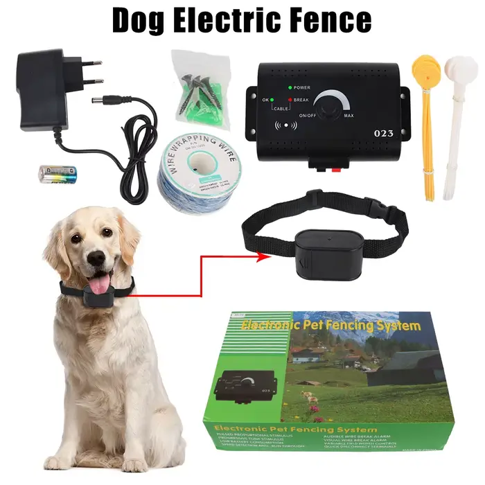 Système de clôture électronique étanche pour animaux de compagnie, collier d'entraînement pour chien