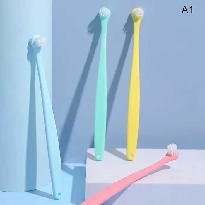 Brosse à dents ronde/pointue pour chien, brosse à tête petite pour le nettoyage des dents des chiens