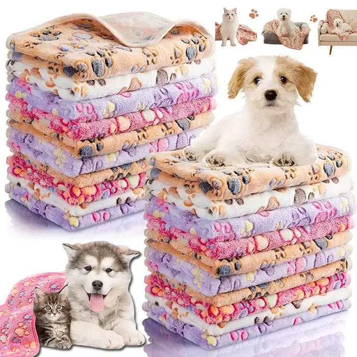 Couverture pour chien et chat en polaire douce et moelleuse