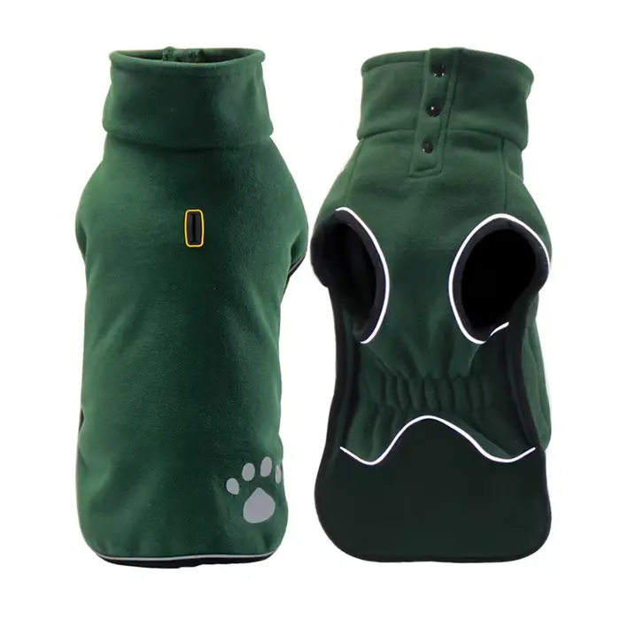 Veste polaire pour chien, vêtements chauds de printemps pour petits, moyens et grands chiens, mantea