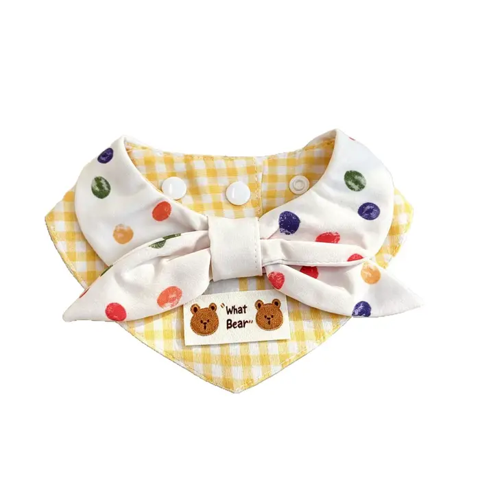 Collier pour animaux de compagnie, collier pour chat et chien, écharpe, adorable ours en peluche, co