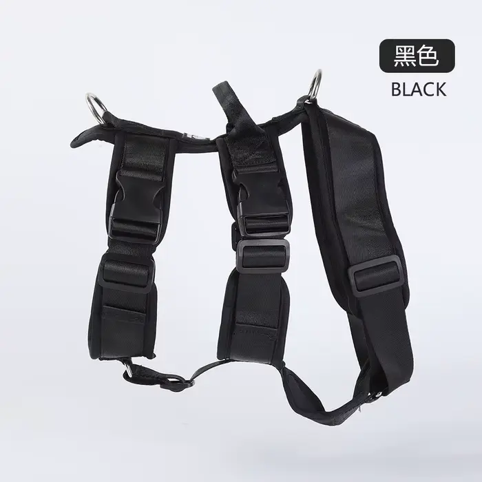 Harnais réglable anti-traction pour chien et laisse d'entraînement robuste anti-évasion pour chiens 