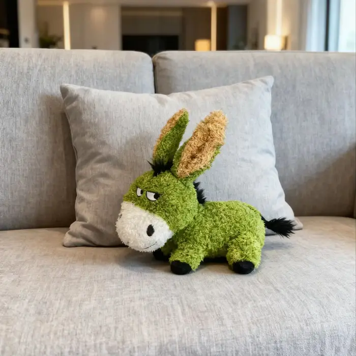 Jouet interactif pour chien résistant à la mastication, jouet âne en peluche compagnon pour chiens d