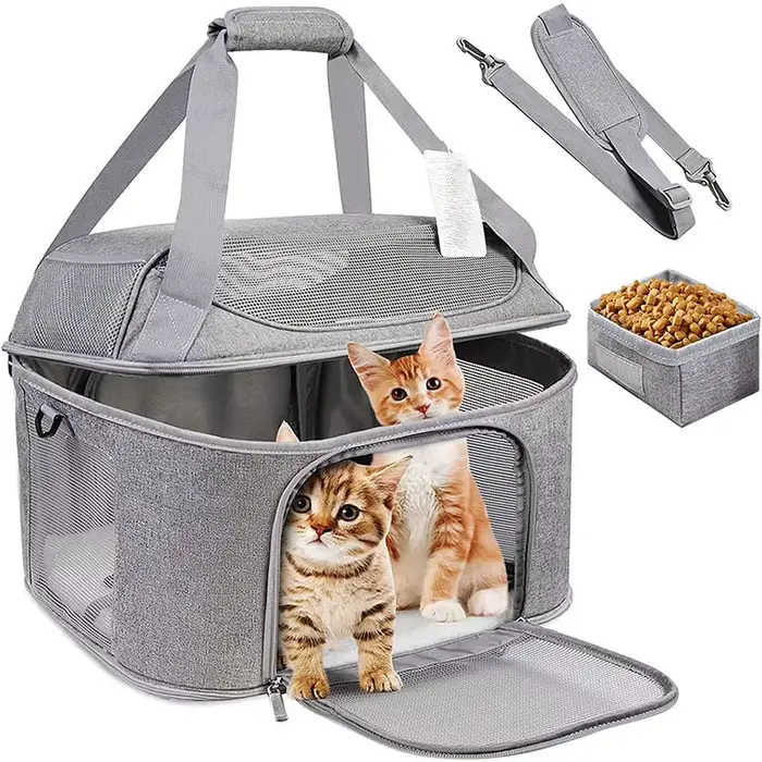 Sac à dos respirant pour chien, Portable et pliable, sac de Transport de voyage approuvé par la compagnie aérienne, pour petits chiens et chats sortants