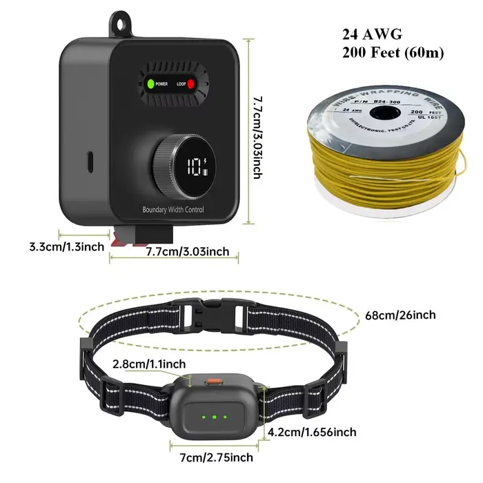 Collier de clôture électrique pour chien