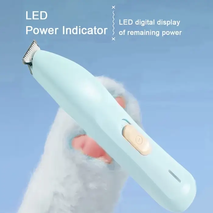 Tondeuse électrique pour animaux de compagnie avec lumières LED, tondeuse à poils de pied, rasoir as